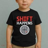 Shift Happens Funny Car Gear Pun Race Driver Racing Gift Toddler T-Shirt thumb 2