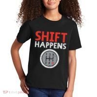 Shift Happens Funny Car Gear Pun Race Driver Racing Gift Kids T-Shirt thumb 2