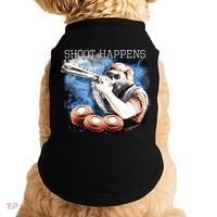 Shoot Happens Funny Trap Shooting Doggie Tank thumb 0