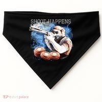 Shoot Happens Funny Trap Shooting USA-Made Doggie Bandana thumb 0