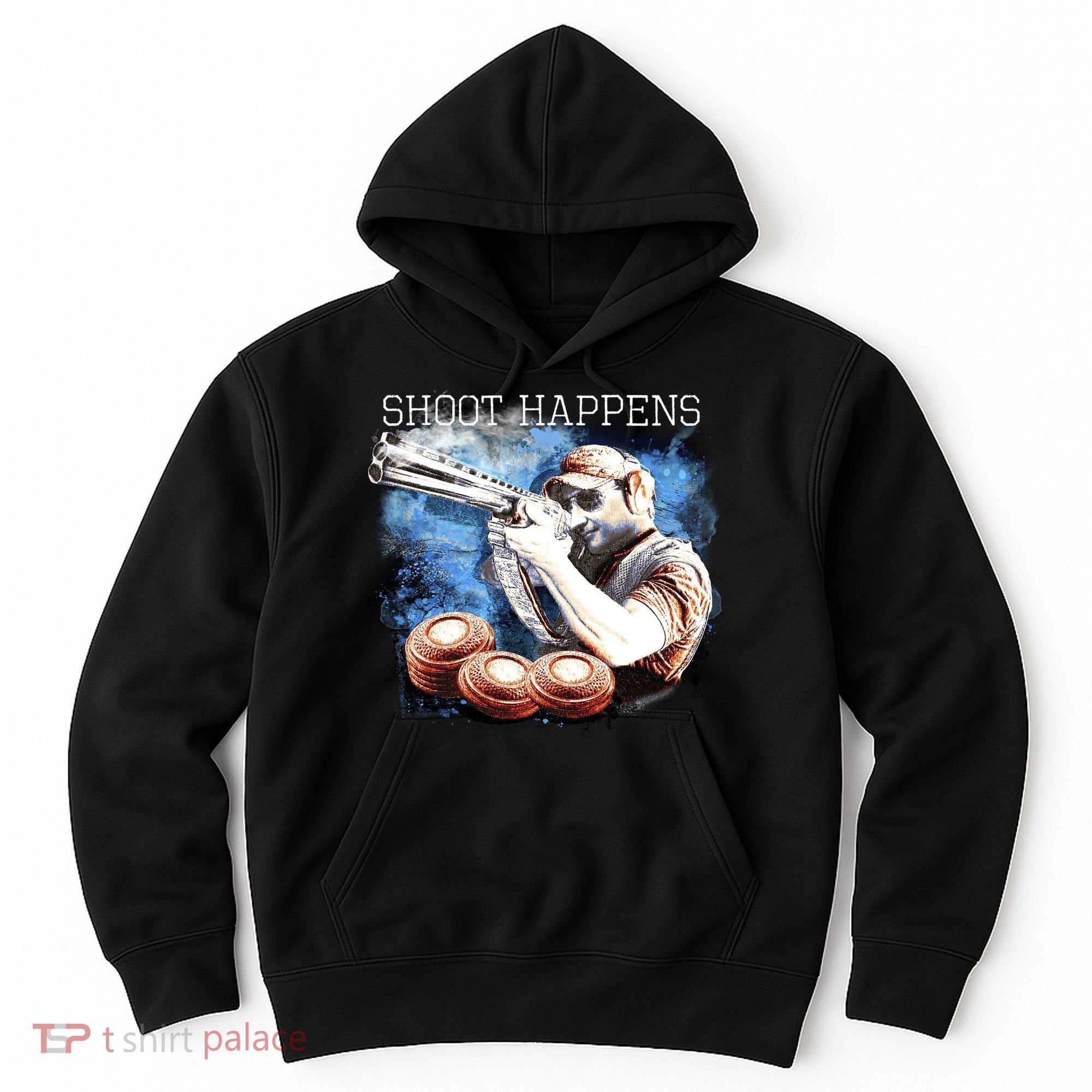 Shoot Happens Funny Trap Shooting Hoodie