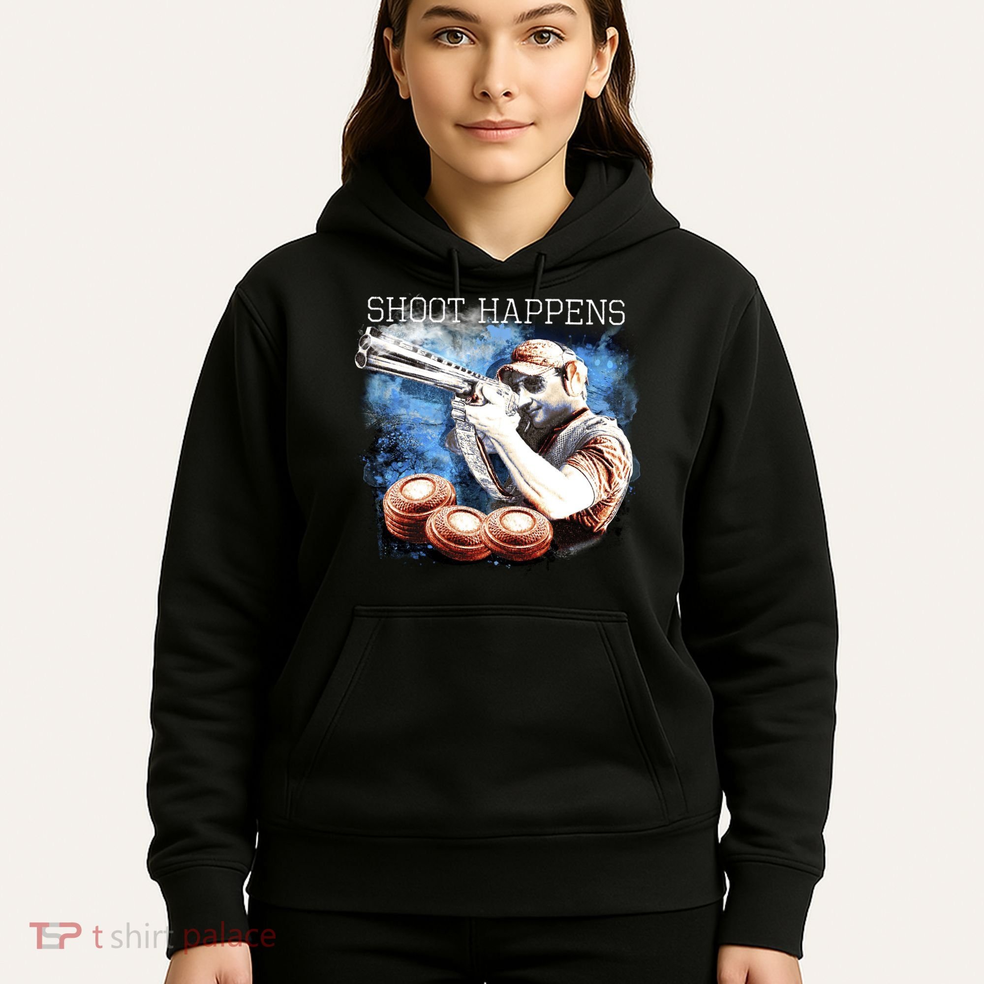 Shoot Happens Funny Trap Shooting Hoodie