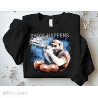 Shoot Happens Funny Trap Shooting Sweatshirt thumb 2