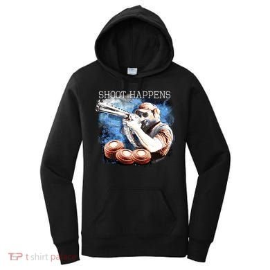 Shoot Happens Funny Trap Shooting Women's Hoodie