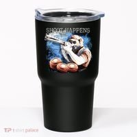 Shoot Happens Funny Trap Shooting Tumbler thumb 0
