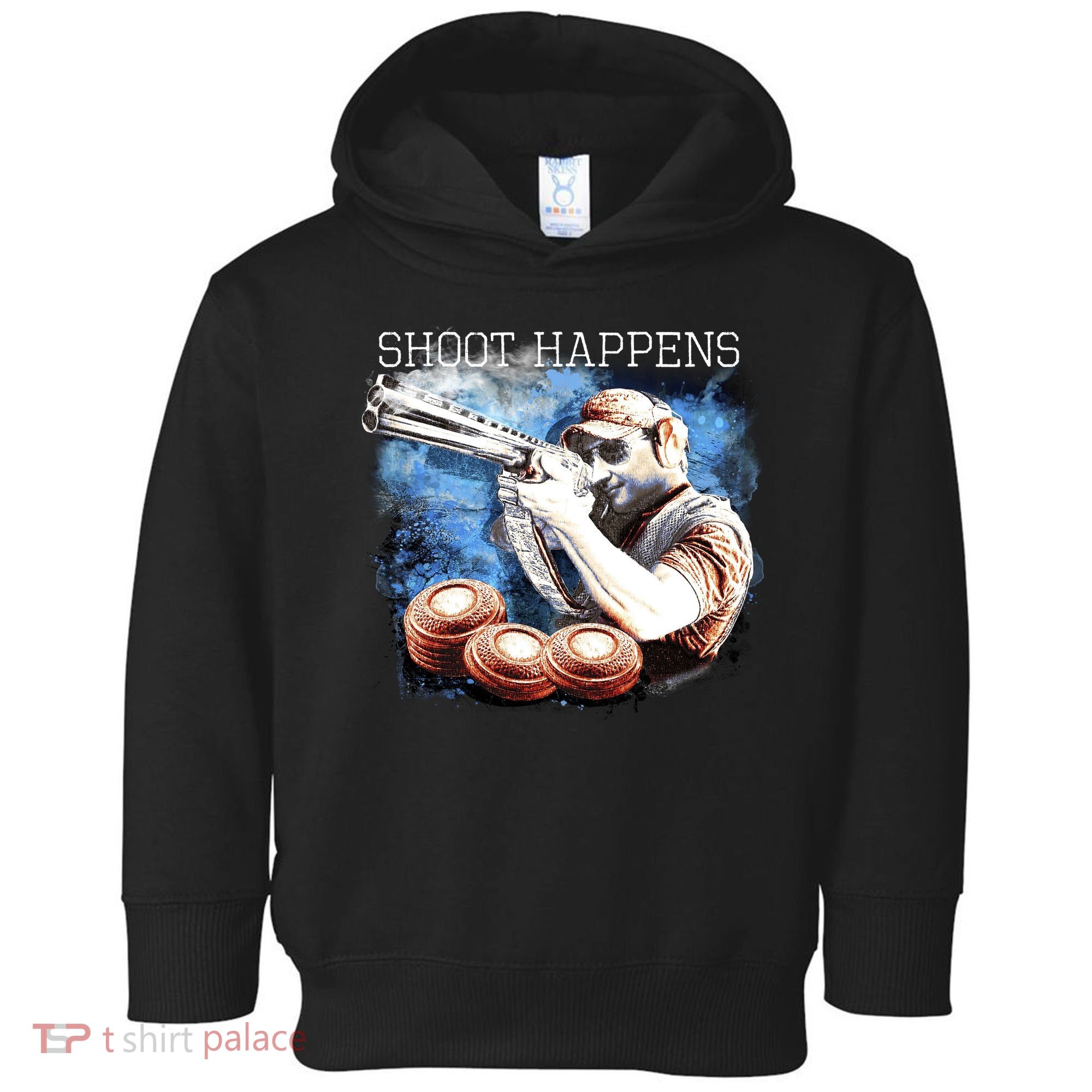 Shoot Happens Funny Trap Shooting Toddler Hoodie