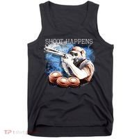 Shoot Happens Funny Trap Shooting Tank Top thumb 0