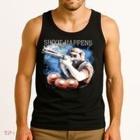 Shoot Happens Funny Trap Shooting Tank Top thumb 3
