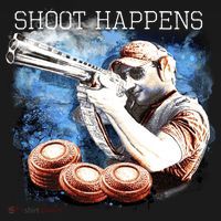 Shoot Happens Funny Trap Shooting Women's Long Sleeve Shirt thumb 2