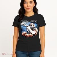 Shoot Happens Funny Trap Shooting Women's T-Shirt thumb 4