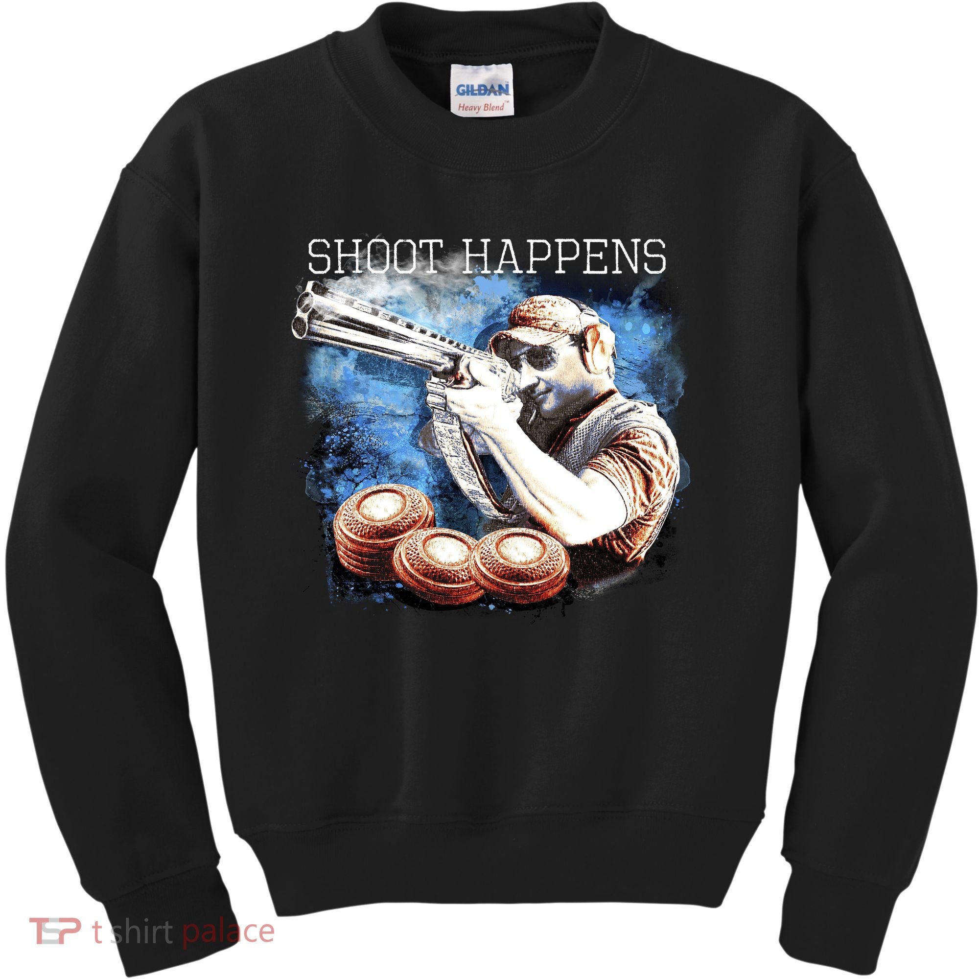 Shoot Happens Funny Trap Shooting Kids Sweatshirt