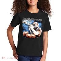 Shoot Happens Funny Trap Shooting Kids T-Shirt thumb 2