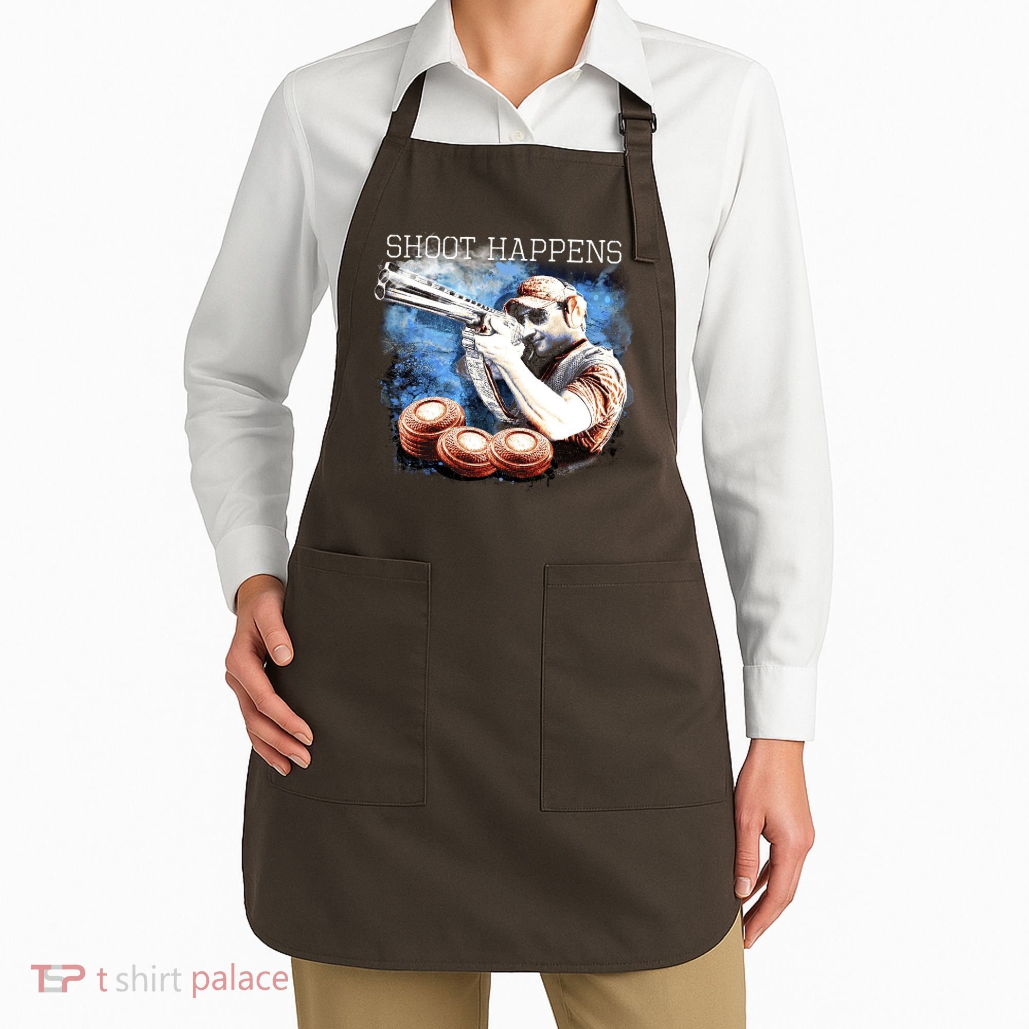 Shoot Happens Funny Trap Shooting Apron