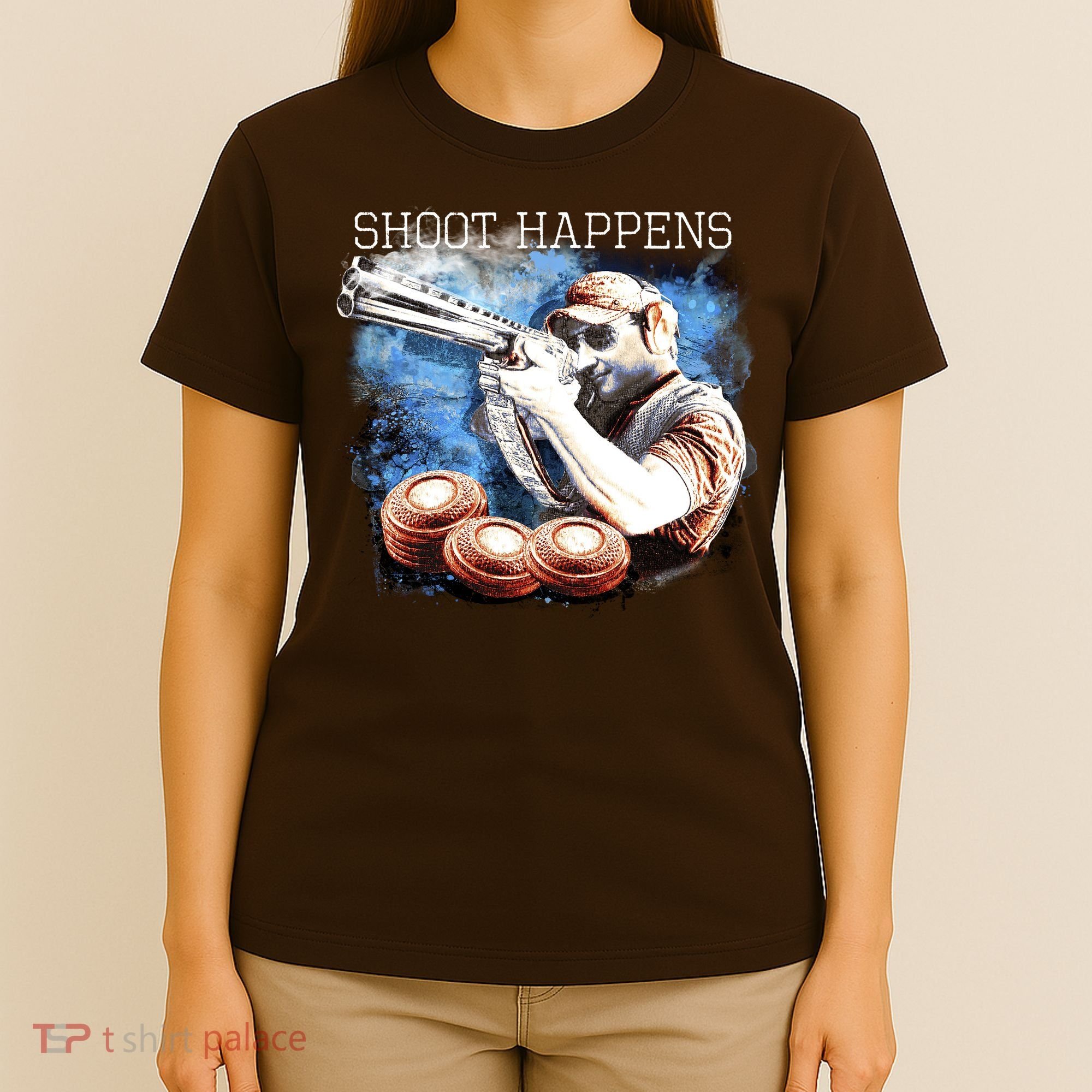 Shoot Happens Funny Trap Shooting T-Shirt