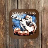 Shoot Happens Funny Trap Shooting Coaster thumb 0