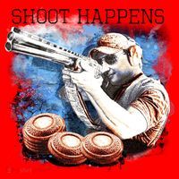 Shoot Happens Funny Trap Shooting Santa Hat thumb 1