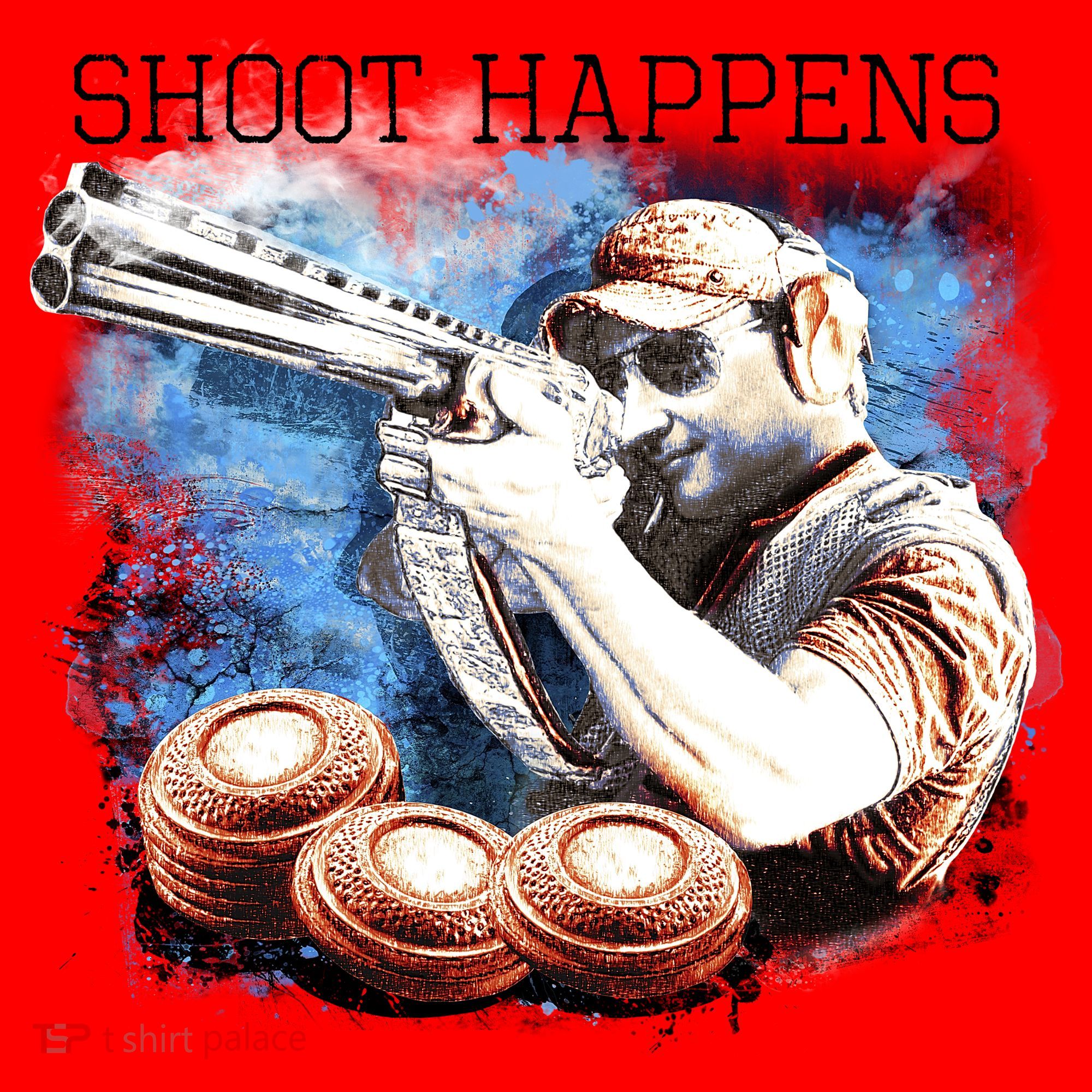 Shoot Happens Funny Trap Shooting Santa Hat