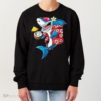 Shark Hawaiian Funny Aloha Hawaii Beach Jawsome Funny Gift Cool Gift Women's Sweatshirt thumb 0