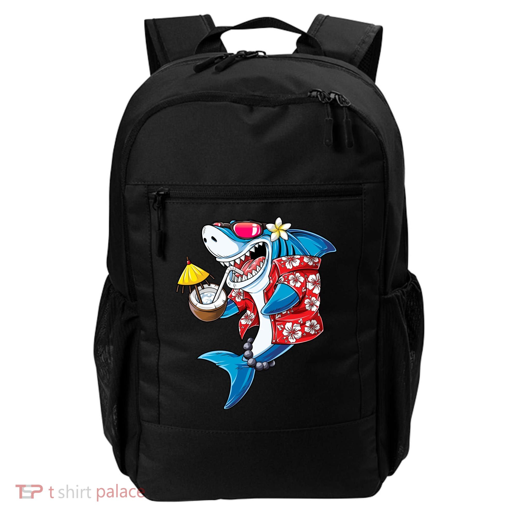 Shark Hawaiian Funny Aloha Hawaii Beach Jawsome Funny Gift Cool Gift Backpack