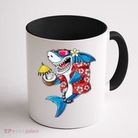 Shark Hawaiian Funny Aloha Hawaii Beach Jawsome Funny Gift Cool Gift Coffee Mug thumb 1