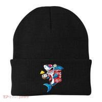 Shark Hawaiian Funny Aloha Hawaii Beach Jawsome Funny Gift Cool Gift Beanie thumb 0