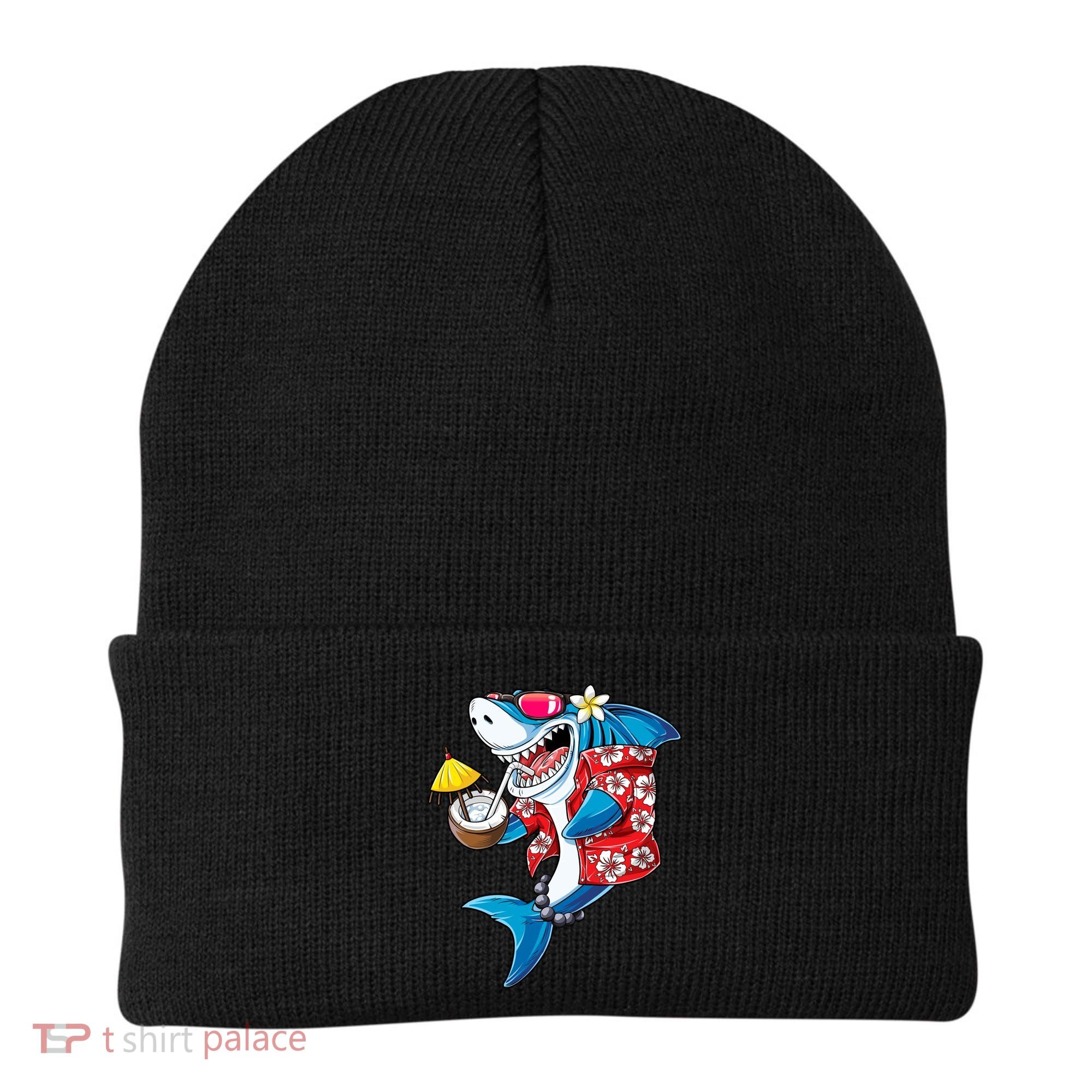 Shark Hawaiian Funny Aloha Hawaii Beach Jawsome Funny Gift Cool Gift Beanie