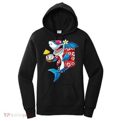 Shark Hawaiian Funny Aloha Hawaii Beach Jawsome Funny Gift Cool Gift Women's Hoodie