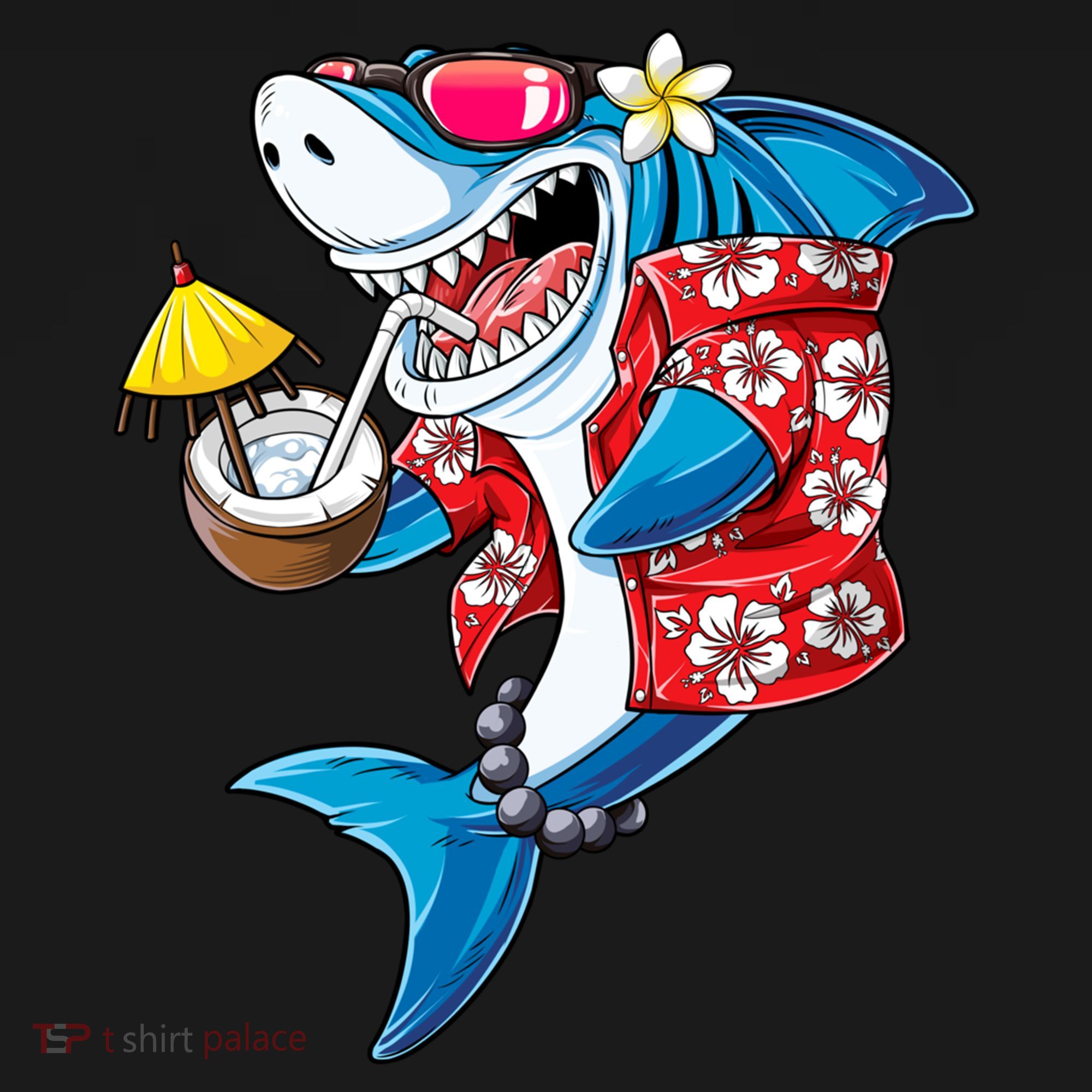 Shark Hawaiian Funny Aloha Hawaii Beach Jawsome Funny Gift Cool Gift Women's Hoodie