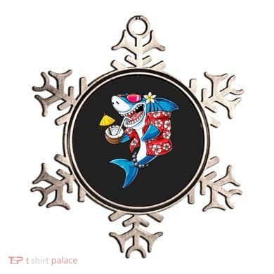 Shark Hawaiian Funny Aloha Hawaii Beach Jawsome Funny Gift Cool Gift Ornament