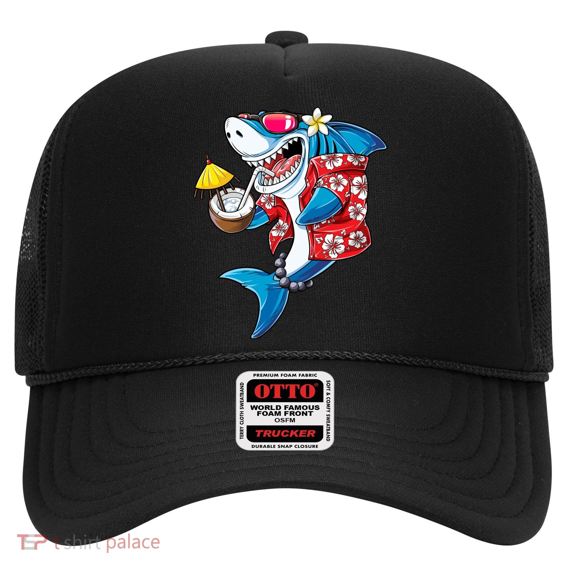 Shark Hawaiian Funny Aloha Hawaii Beach Jawsome Funny Gift Cool Gift Hat