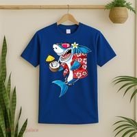 Shark Hawaiian Funny Aloha Hawaii Beach Jawsome Funny Gift Cool Gift T-Shirt thumb 2