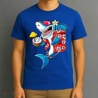 Shark Hawaiian Funny Aloha Hawaii Beach Jawsome Funny Gift Cool Gift T-Shirt thumb 3