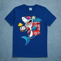 Shark Hawaiian Funny Aloha Hawaii Beach Jawsome Funny Gift Cool Gift T-Shirt thumb 5