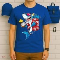 Shark Hawaiian Funny Aloha Hawaii Beach Jawsome Funny Gift Cool Gift T-Shirt thumb 6