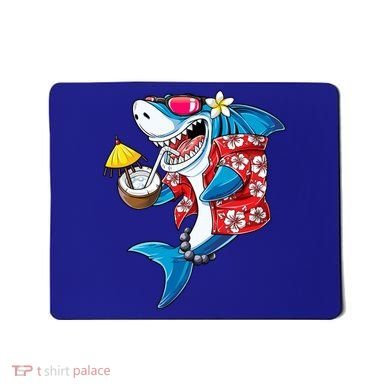 Shark Hawaiian Funny Aloha Hawaii Beach Jawsome Funny Gift Cool Gift Mousepad