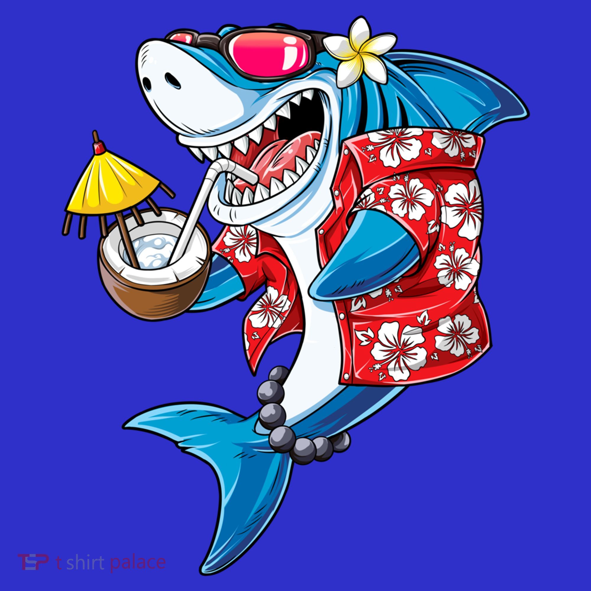 Shark Hawaiian Funny Aloha Hawaii Beach Jawsome Funny Gift Cool Gift Women's Tank Top