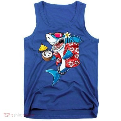 Shark Hawaiian Funny Aloha Hawaii Beach Jawsome Funny Gift Cool Gift Tank Top