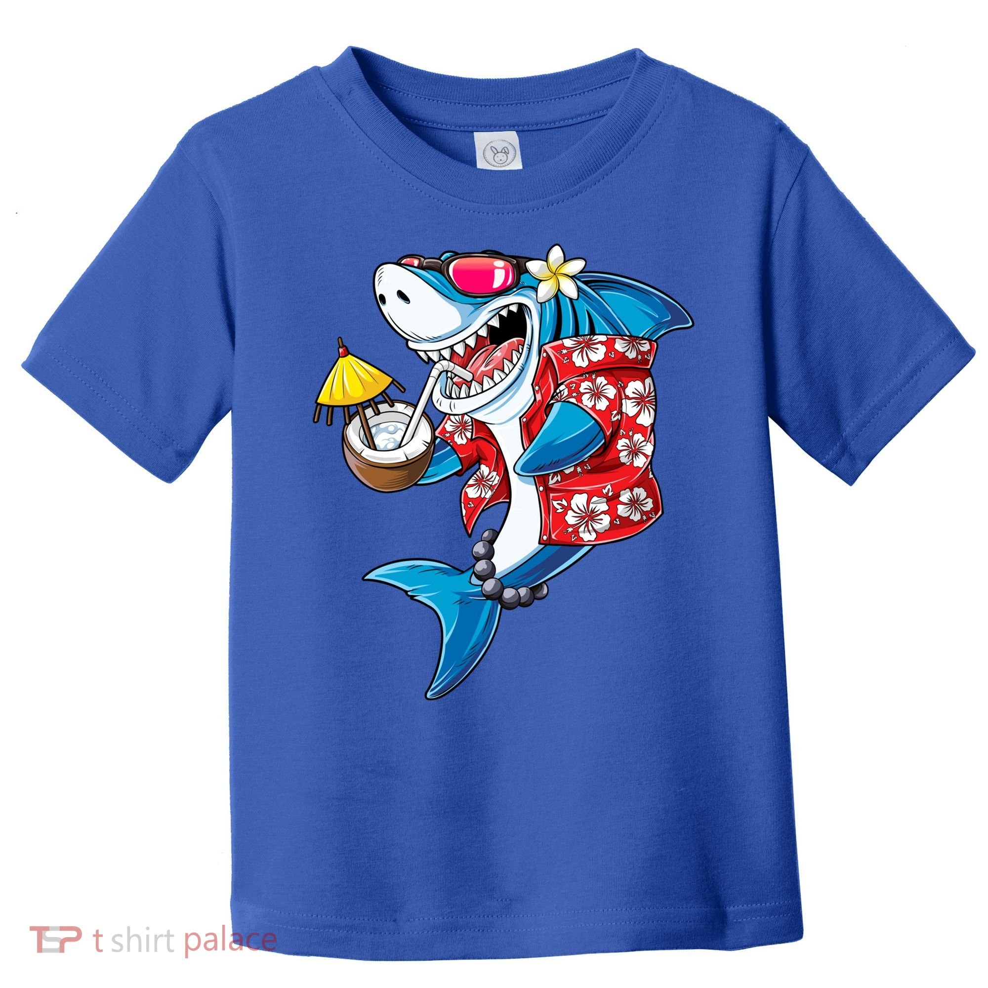 Shark Hawaiian Funny Aloha Hawaii Beach Jawsome Funny Gift Cool Gift Toddler T-Shirt