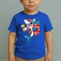 Shark Hawaiian Funny Aloha Hawaii Beach Jawsome Funny Gift Cool Gift Toddler T-Shirt thumb 2
