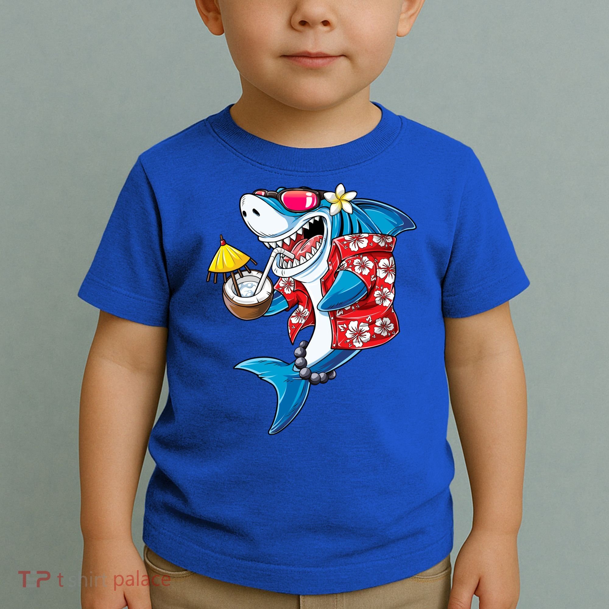 Shark Hawaiian Funny Aloha Hawaii Beach Jawsome Funny Gift Cool Gift Toddler T-Shirt