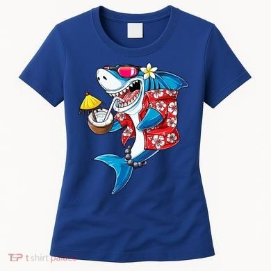 Shark Hawaiian Funny Aloha Hawaii Beach Jawsome Funny Gift Cool Gift Women's T-Shirt