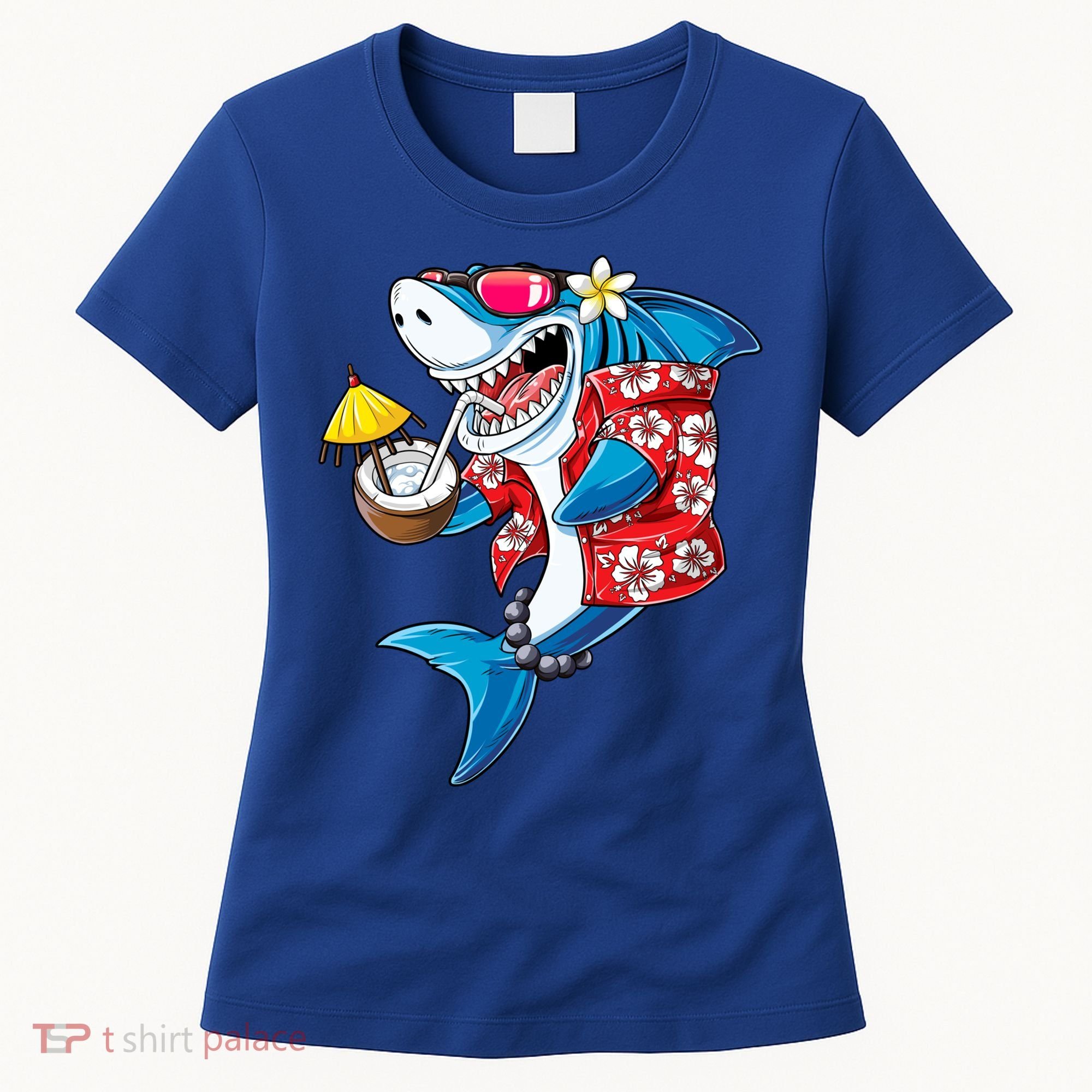 Shark Hawaiian Funny Aloha Hawaii Beach Jawsome Funny Gift Cool Gift Women's T-Shirt