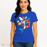 Shark Hawaiian Funny Aloha Hawaii Beach Jawsome Funny Gift Cool Gift Women's T-Shirt thumb 4
