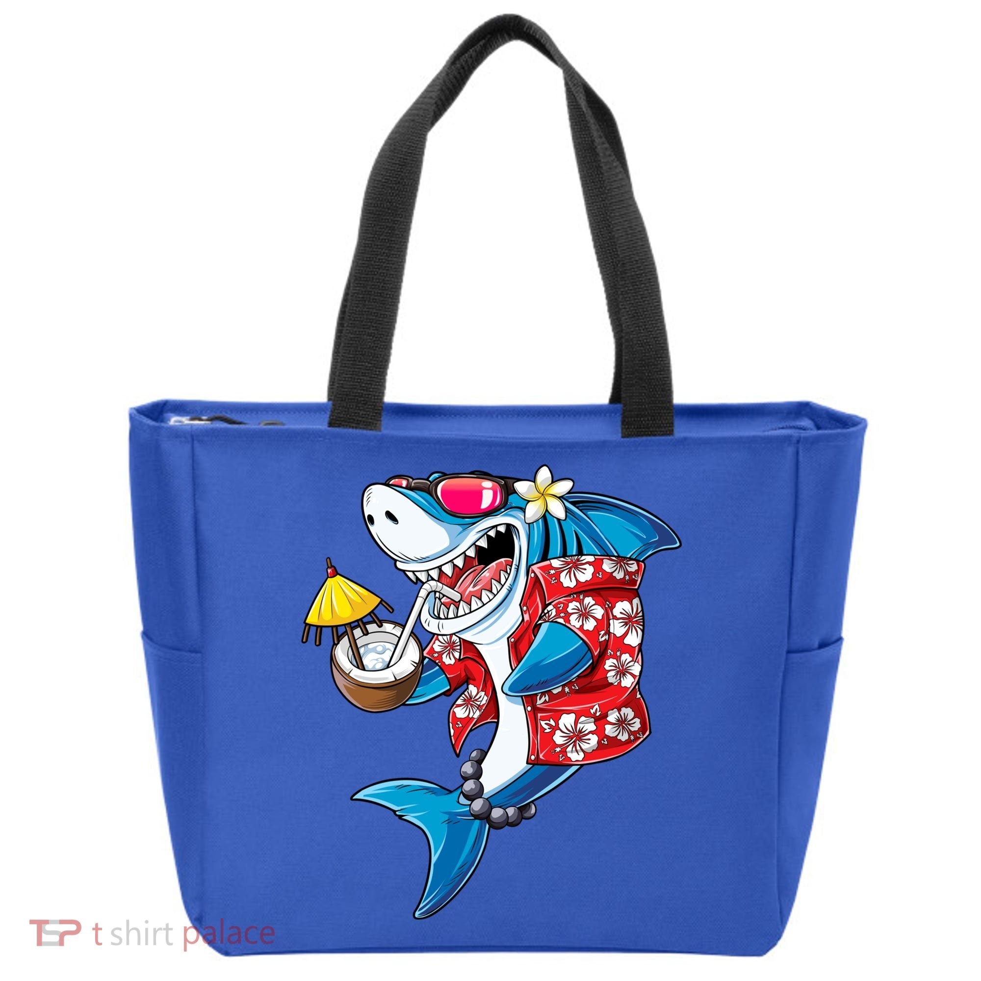 Shark Hawaiian Funny Aloha Hawaii Beach Jawsome Funny Gift Cool Gift Tote Bag