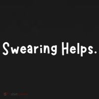 Swearing Helps Funny Sarcastic Doggie Tank thumb 4