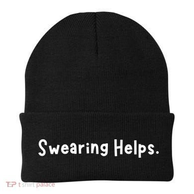 Swearing Helps Funny Sarcastic Beanie