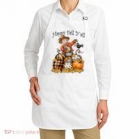 Scarecrow Happy Fall Y'all Pumpkin Thanksgiving Halloween Apron thumb 2