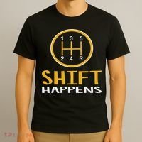 Shift Happens Funny Car Lovers Gift Car Pun T-Shirt thumb 3