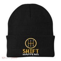Shift Happens Funny Car Lovers Gift Car Pun Beanie thumb 0