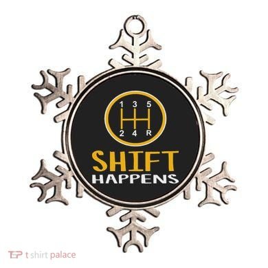 Shift Happens Funny Car Lovers Gift Car Pun Ornament